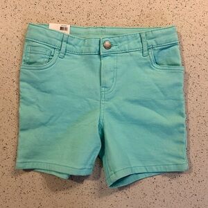 NWT Girls Light Teal / Aqua Shorts Size 8 summer